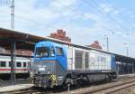 Am 30.06.2012 kam 273 005 (OHE V1001-33)in Stendal vom tanken und fuhr in ihre Abstellung in der Nhe des RAW Stendal.