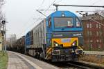 Vossloh G2000 BB der Railflex GmbH unterwegs von Kassel nach Bebra. Baunatal-Guntershausen 27.11.2013