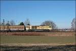 Eine Bierkiste auf Rdern ist die WLE21, die am 16.02.2008 mit dem DGS 59866 von Egger nach Lippstadt unterwegs ist.