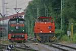 RBH003 und RBH822 im Ubergabebahnhof Recklinghausen-Hochlarmark am 12.07.2007