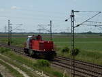 MaK G 1206  Ruhrpottsprinter  von Railflex kurz vor Bobenheim. (30.05.18)