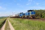 275 102 + 275 104 EVB mit Kesselwagen bei Nörten-Hardenberg am 02.06.2019