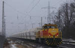 Am 17.01.2021 zog EH 275 851 einen Kalkzug richtugnAngertal durch ratingen-Lintorf. 