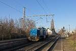 Lok 1502  Ruhrpott-Sprinter  der RailFlex als Triebfahrzeugfahrt im Bahnhof Bochum-Riemke (04.03.2022)