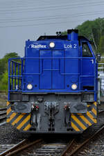 Im Bild Lok 2 (1275 007-3) von Railflex, welche Mitte April 2026 im Bochumer Eisenbahnmuseum anzutreffen war.