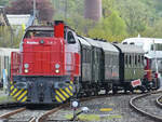 Mitte April 2026 war für das Bochumer Eisenbahnmuseum Lok 3 (1275 814-2) von Railflex im Einsatz.