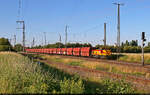 275 218-6 (Lok 218 | Vossloh G 1206) unterwegs mit Leer-Kohle an der s�dlichen Ausfahrt des Bahnhofs Gro�korbetha Richtung W�hlitz.