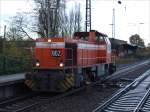 RBH 802 (G1206 1570kW SFT 1997) duchfhrt solo den Bf Recklinghausen Sd richtung Wanne-Eickel Hbf. 6.11.07