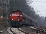 Ein  Ruhrpott-Sprinter  fhrt in Richtung Moers-Bahnhof. Das Foto stammt vom 07.03.2008