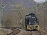 Am 18.03.2010 fuhr diese schwarze G1206 der MRCE Lz in Richtung Norden durch Albungen.