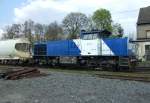 WLS 500 1836 muss am 14.4.10 in Ratingen-Lintorf auf Freiefahrt warten