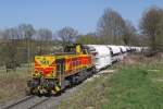 Die 545 von E&H in Wlfrath Flandersbach am 18,04,10
