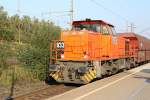 RBH 833 (92 80 1275 867-0 D-DISPO) bei der Durchfahrt des Bf.Gelsenkirchen-Zoo.