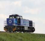 Infraleuna Lok 209 auf einen Anschlugleis zu Leuna bei Grokorbetha.