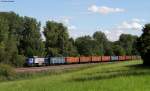 275 807-6  Ronja  mit einem Schrottzug aus Singen in Aulendorf 16.8.11