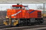 Northrail 275 804 rangiert am 11.12.11 in Duisburg-Entnenfag