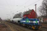 Die neue Niag 5 musste am 12.3.12 aufgrund einer Streckensperrung einen lngeren Halt in Ratingen-Lintorf einlegen.