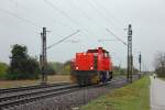MaK G1206 (275 117-0) als Tfzf in Wiesental am 21.4.2012 
