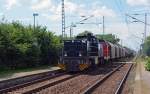 Die G 1206 der RBB bespannte am 04.08.12 mit V 133 einen Quarzsandzug Richtung Bitterfeld.