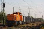 Northrail 275 837 bzw Wanne-Herner Eisenbahn Lok 6 am 4.9.12 mit einem Eaos Zug bei der Durchfahrt durch Ratingen-Lintorf.