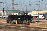 Hier die Frontansicht von MRCE 500 1664 am 03.03.2013 in Basel Bad Bf.