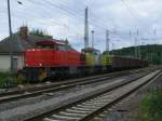 MAK G1206 Nr:1507 und 275 119 stellten,am 27.Juni 2013,den ersten Teil Kreidewagen in Bergen/Rgen ab.