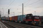 DuisportRail 275 107 am 19.3.13 nach dem Kopf machen in Duisburg-Entenfang bei der Durchfahrt in Duisburg-Bissingheim.