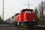 Die ex CFL 1503 und TXL Mietlok  Tilly  am 22.4.13 mit dem TXL Kalkzug beim Halt in Ratingen-Lintorf.