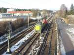 Zwei BR 275 (MaK G 1206) bei Königs Wusterhausen Brückenstraße. 2.02.2014. Zu diesen Bild gibt es auch ein Video auf mein YouTube Kanal  http://www.youtube.com/watch?v=3j0kF6dCAW8
