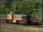 Locomotives Pool G1206 BB (275 805-0) am 15.04.15 in Heidelberg von einer Brücke aus fotografiert 