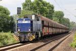 RBH 803 (275 803-1) am BÜ KM27,298 auf der Hamm-Osterfelder Strecke in Recklinghausen 9.6.2015