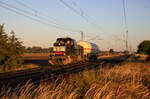 Der Miltzower Gaskessel gezogen von 276 016 am Morgen des 07.10.2022 in Wüstenfelde.
