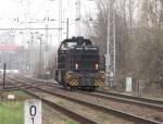 Dispolok  Dagmar  augenommen am 06.04.2010 nahe dem ehemaligen Bahnhof  Berlin Frankfurter Alee (heute nur noch zwei Durchfahrgleise)