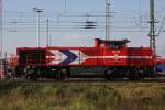 HGK DH 705 am 18.10.10 beim rangieren in Hamburg-Waltershof Gbf Alte Sderelb
