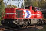 HGK DH 705 am 18.10.10 beim rangieren in Hamburg-Waltershof