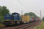 MWB V2304 am 25.7.13 mit einem Containerzug in Hamburg-Moorburg.