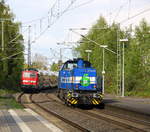 Ein Nachschuss von der G 1700 BB und kommt als Lokzug aus Aachen-West nach Wegberg-Wildenrath(D) und kam aus Richtung