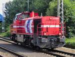 G1700BB der Emsländischen Eisenbahn beim Umsetzen in Salzbergen, 22.07.16
Aufnahme vom Bahnsteigende!
