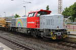 Schweerbau 277 405-7 mit einem Umbauzug von der NSS, am 23.05.2024 in Kreiensen.