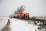 NE G1700 mit Wagen kurz hinter Meerbusch-Osterath.