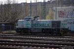 BEHALA 4 (277 406-5) beim rangieren in Berlin Beusselstrae. 09.04.2011