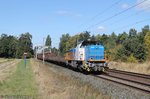 277 102-0 VPS mit gemischten Güterzug bei Woltorf am 30.08.2016