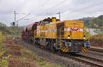 Wiebe Lok (Mak G1700 BB - 92 80 1277 018-8 D-BLB) mit einem Güterzug am 14.10.2020 in Witten.