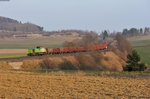 277 004-8 mit dem täglichen Leerholzzug von Wiesau nach Cheb (Eger) bei Lengenfeld, 18.03.2016