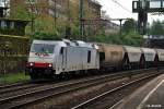 285 103-8 zog einen silozug am 26.04.14 durch hh-harburg