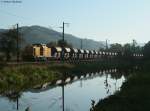 V 150.02 der SGL mit dem ***** (Villingen(Schwarzw)-Steinach) am Kanal in Haslach 9.9.09 Gru an den Tf 