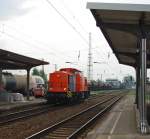 Ehemals gelb und fr die EBW Cargo laufend, fhrt 293 004 jetzt fr RTS. Hier als Tfzf in Richtung Halle/Leipzig durch Grokorbetha. Aufgenommen am 28.04.2011.