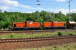 293 061-8 und 293 062-6 bei der Ausfahrt von Senftenberg in Richtung Cottbus am 19.06.2016.