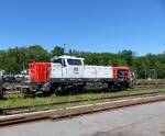 DB Cargo, DE 18-113 , 9280 4185 113-2 D-VL beim pausieren in Marktredwitz am 22.5.2026