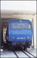 Landesmuseum Technik in Mannheim am 25.6.1993: Versuchsträger Lok 202004-8